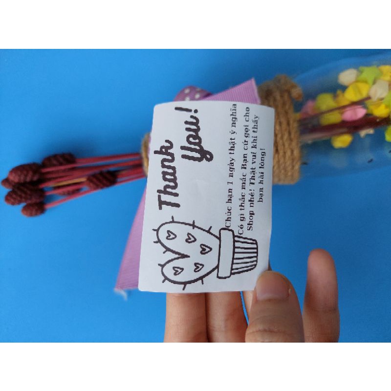 100 Tem Cảm Ơn Khách Hàng Thank You Kích thước 7x5cm