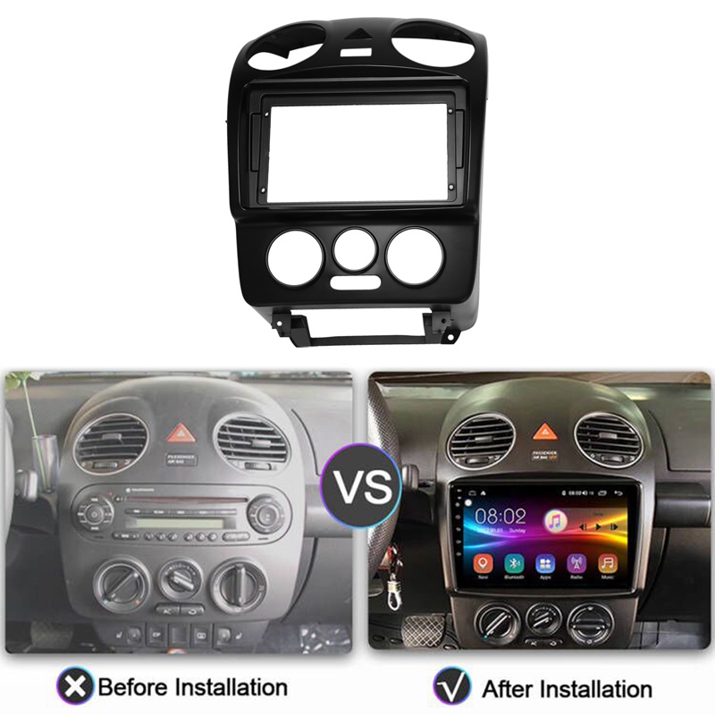 Bộ Khung Gắn Radio Fascia 2004-2010 DVD 2Din Chuyên Dụng Cho Xe Hơi Beetle 2004
