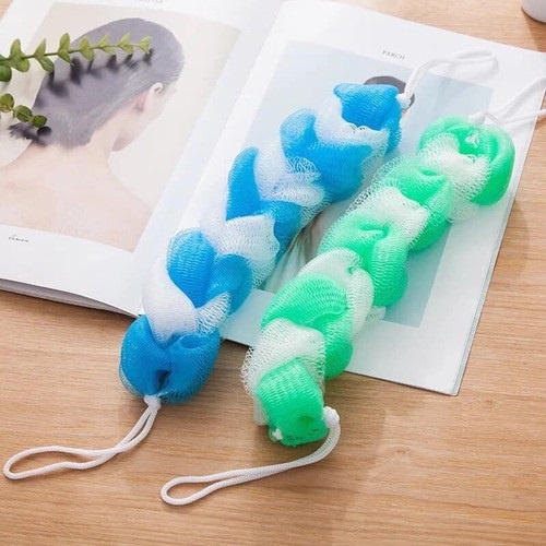 Cọ Tắm,Massage, Đá Biển Chà Gót Chân Tẩy Tế Bào Chết 4 In 1. Dây chà lưng, dây tắm nhiều màu TaMidi