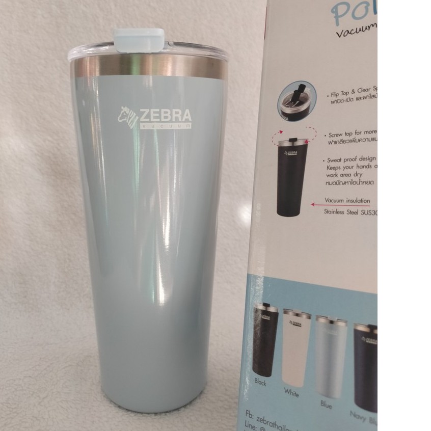 Ly giữ nhiệt Zebra Thái Lan Cao Cấp 580ml - 112701 có quai xách tiện lợi