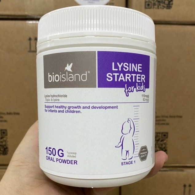 Lysine Viên Bioisland giúp bé phát triển chiều cao