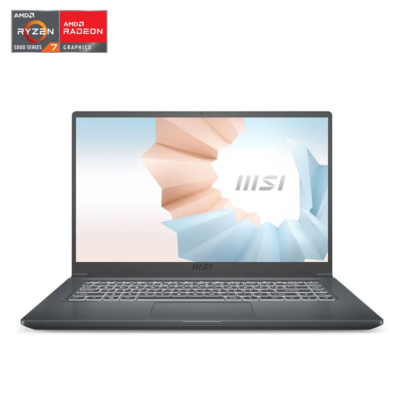 Laptop MSI Modern 15 A5M AMD Ryzen, RAM 8GB DDR4/ 512GB SSD, 15.6 inch FHD, AMD Radeon Graphics, 3Cell 52Whr, Win10, 1Yr | BigBuy360 - bigbuy360.vn