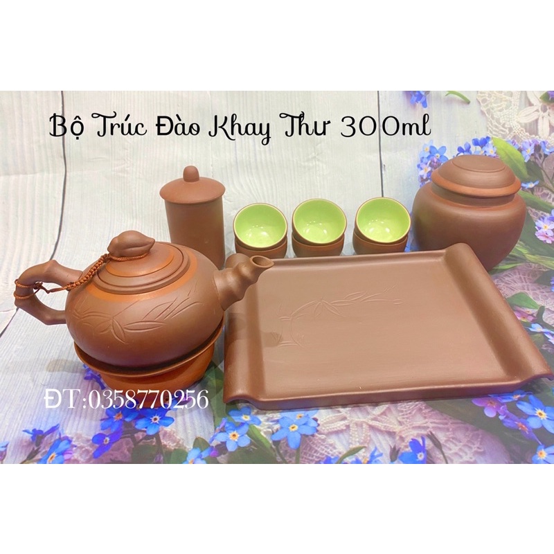Gốm sứ nhà lò Bát Tràng -Đồng Giá 188k Ấm chén Tử sa đất nung đỏ - Các mẫu khay thư(bộ không đi kèm 2 món phụ kiện)