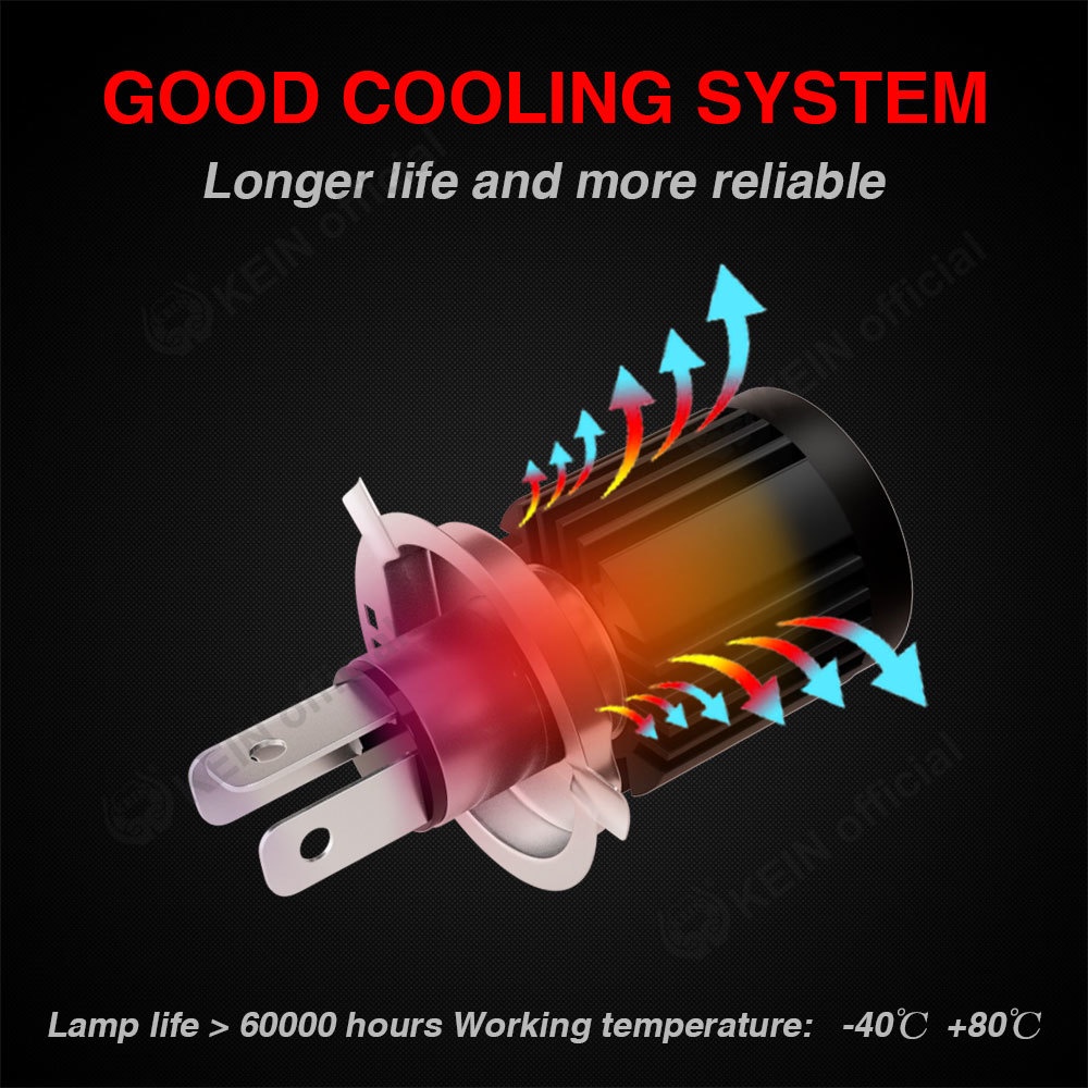 KEIN Bóng Đèn Pha H4 Led H6 BA20D HS1 2022 Cho Xe Máy