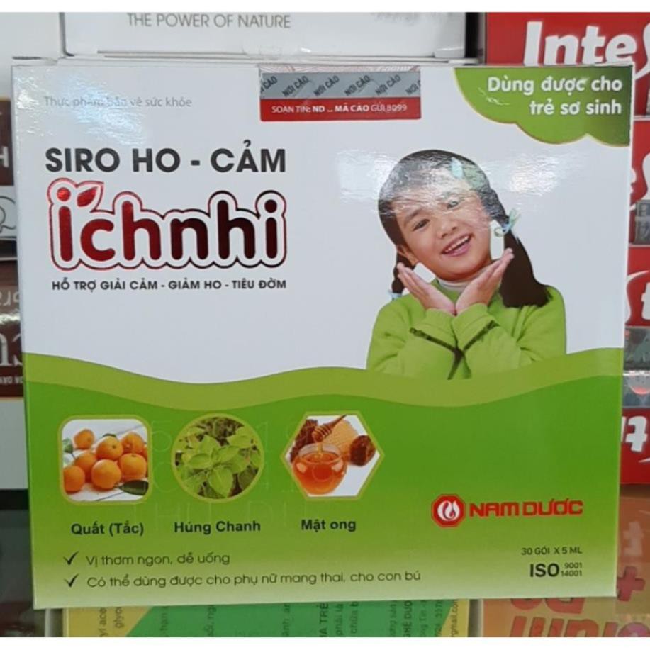 ích nhi siro ho cảm dạng gói (hộp 30 gói)