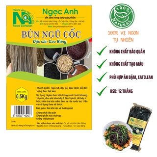 Bún ngũ cốc- Đặc sản Cao Bằng- Túi 500gr - bún khô không chất phụ gia, sử dụng tiện lợi và an toàn