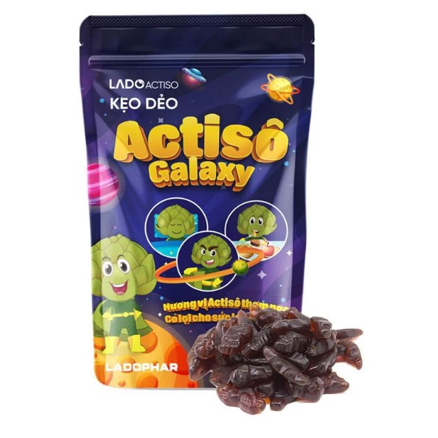 Kẹo dẻo Atiso túi 40g Ladophar. LadoKId dùng cao hoa actiso bổ dưỡng