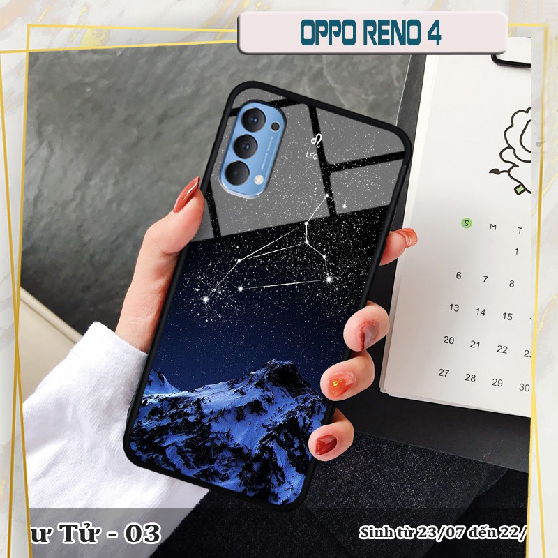 Ốp lưng kính OPPO Reno 4 cung hoàng đạo