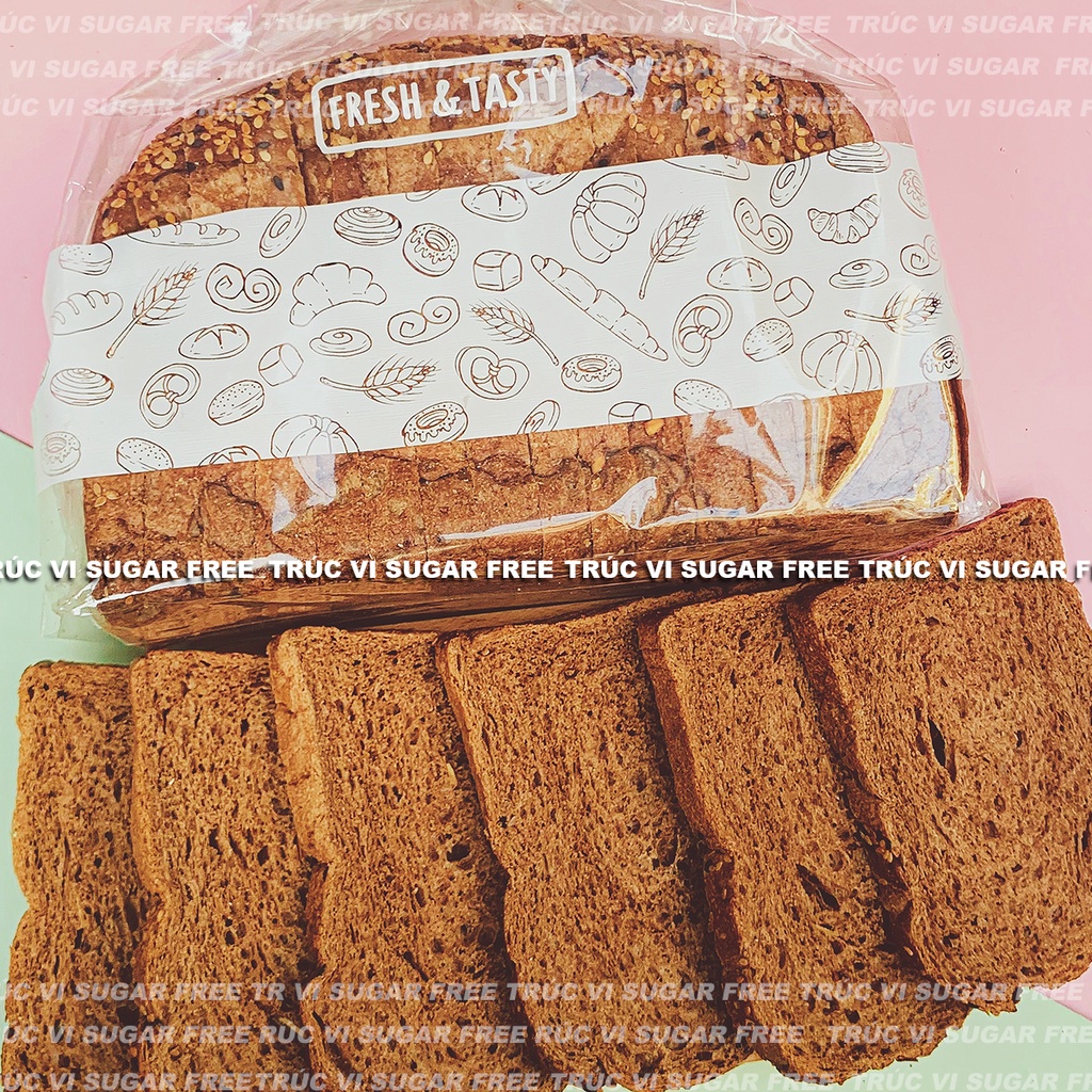 (SHIP MIỀN NAM) Bánh Mì Đen Nguyên Cám ổ hơn 400gram( eat clean, tiểu đường)