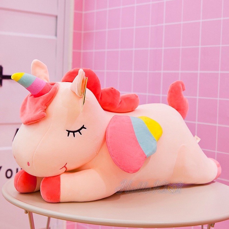 Gấu Bông Ngựa Pony Unicorn Siêu To Khổng Lồ Size 80Cm Hàng Cao Cấp Xuất Siêu Thị