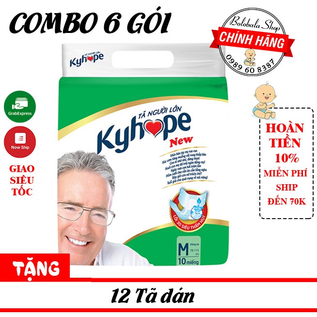 Tã dán Kyhope combo 6 gói