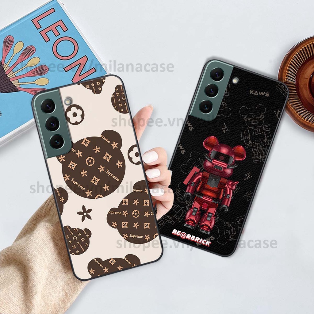 Ốp Samsung S22 / S22 Plus / S22 Ultra / S22+ gấu be@rBrick gấu Teddy Kaws siêu đẹp, phong cách, cá tính