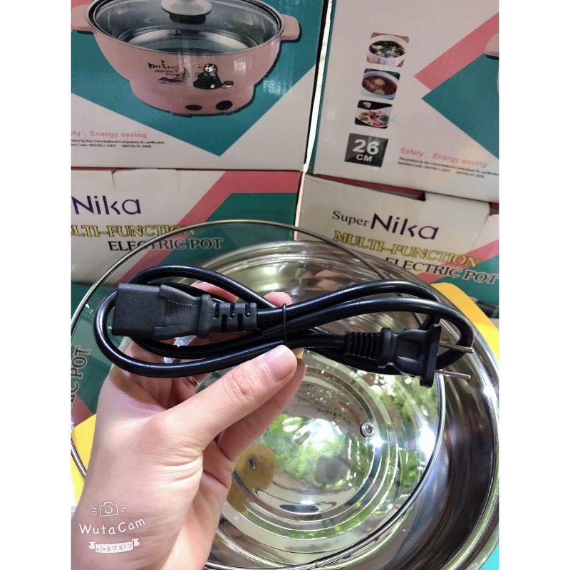 Nồi Lẩu Điện Mini, Ca Nấu Mì COOKING POT Size 26 -28 Đa Năng. Không Kèm Hấp Bảo Hành 6 Tháng - SIÊU THỊ XHOME