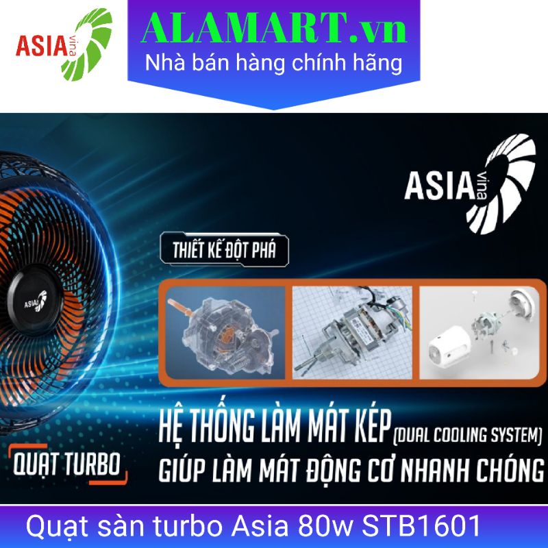 Quạt sàn turbo ASIA STB1601 -VY636890 - Sải cánh 40cm