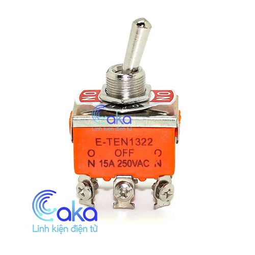 Công tắc gạt 6 chân E-TEN1322 250V 15A 3 vị trí đảo chiều
