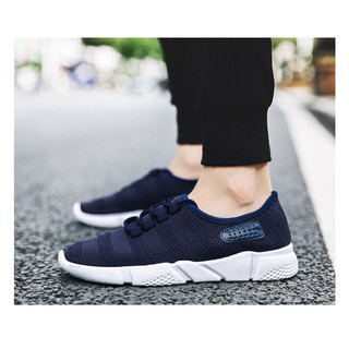 Giày sneaker thời trang nam MS10 - màu xanh