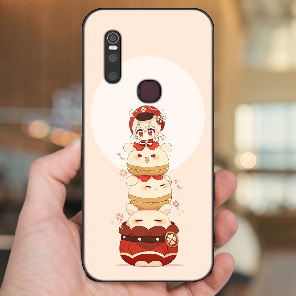 Ốp lưng Vivo V15 viền đen in hình Klee Genshin Impact