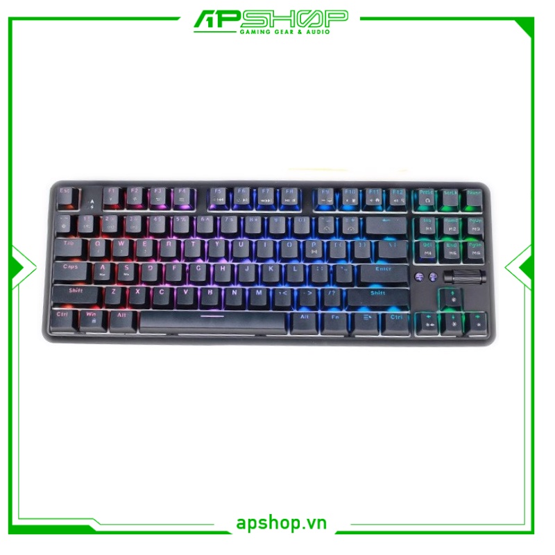 Bàn Phím AJAZZ K870T Bluetooth Black RGB - Nhựa ABS