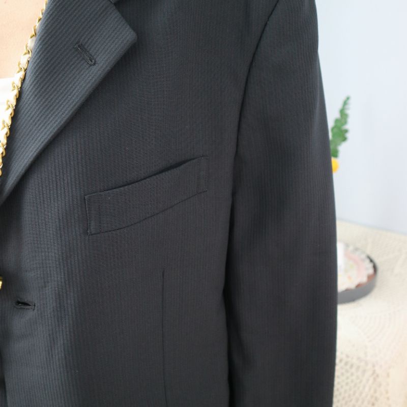 BLAZER MENSWEAR đen sọc gân