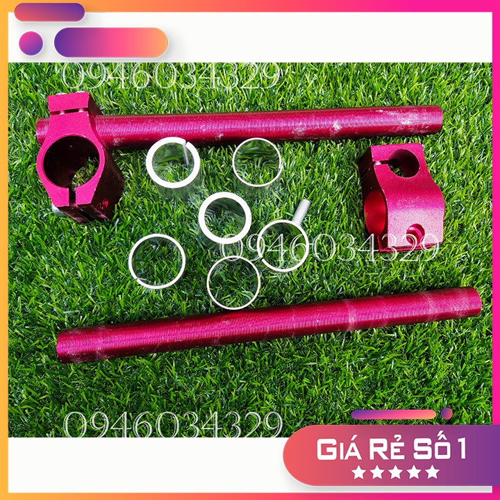 GI DONG CLIP-ON ĐỘ CAFE RACER (ty phuột 25-33), ghi dong 2 khúc