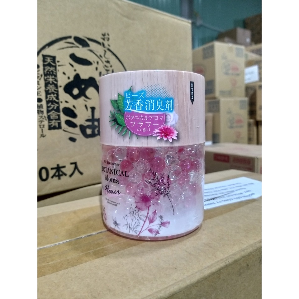 Hộp sáp thơm phòng và khử mùi, hạt sáp sắc màu trang trí 300g - Nhật Bản