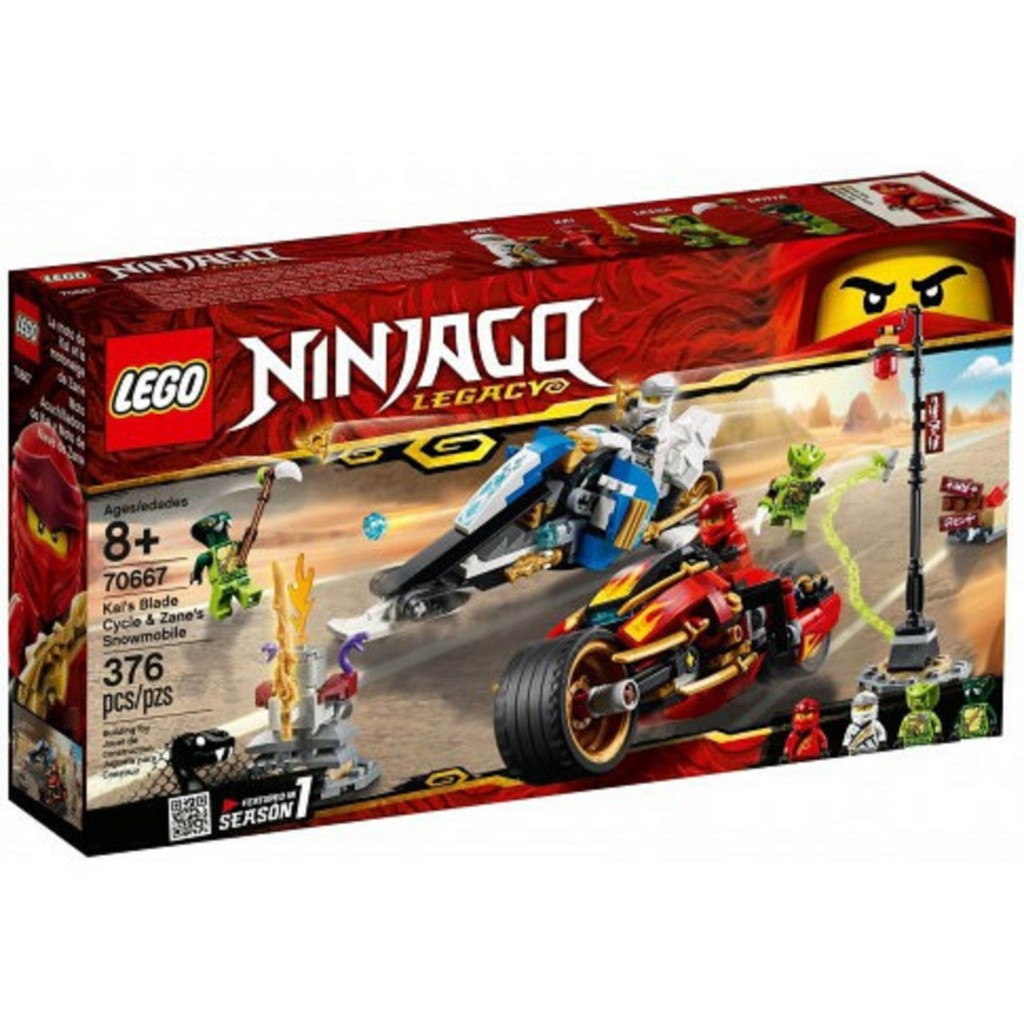 Lắp ráp xếp hình Lego Ninjago Movie 70667 Bela 11161 Lepin 06095 Leduo 76015: Xe Của Kai và Zane 360 chi tiết