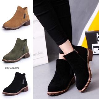 Giày Boot Da Lộn Thời Trang Cho Nữ