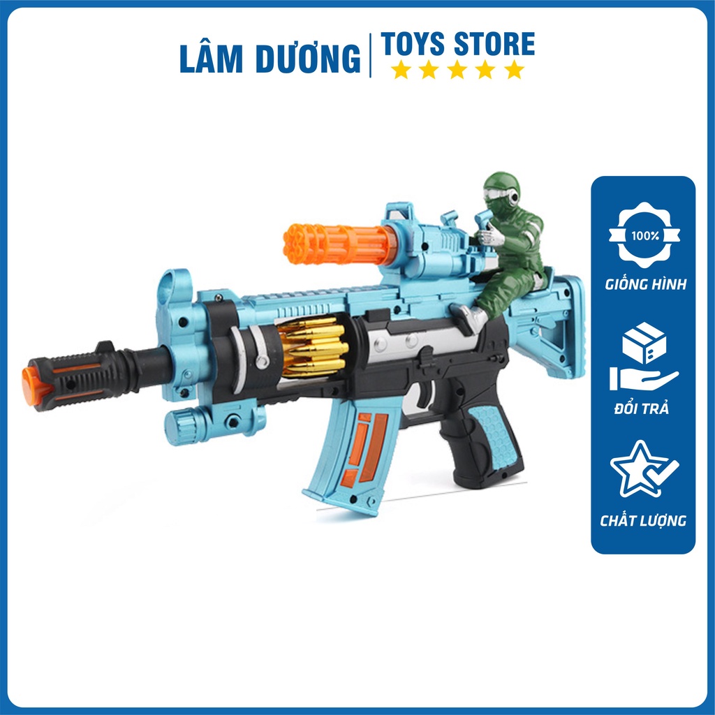 Đồ chơi trẻ em vận động ngoài trời 🏵️LÂM DƯƠNG TOYS🏵️ Máy siêu nhân ak chạy pin phát đèn nhạc cho bé