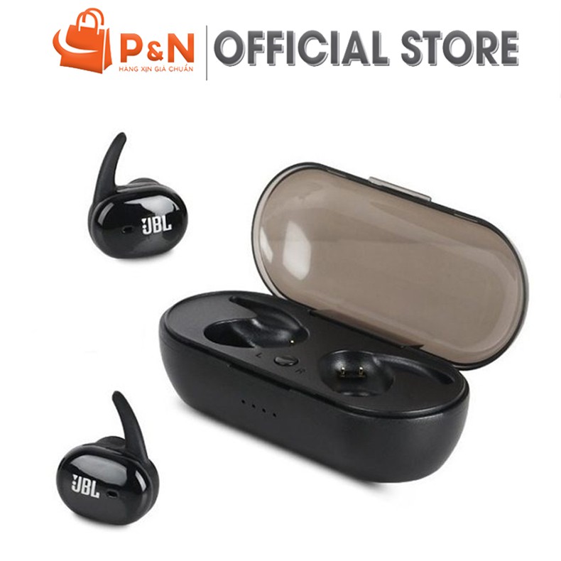 Tai nghe bluetooth 2 tai không dây JBL kèm dock sạc tws4 (Giao màu ngẫu nhiên)