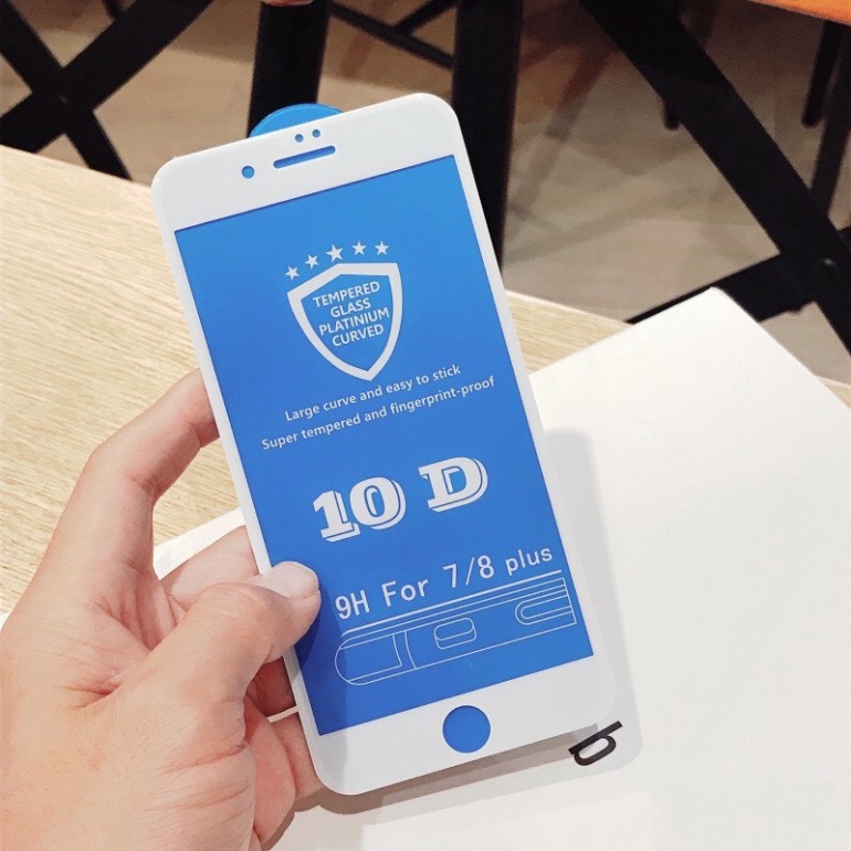 Kính cường lực iphone 9D-10D Full Màn  - tặng kèm giấy lau