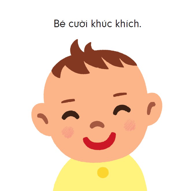 Sách Ehon tương tác đầu đời BÉ CƯỜI KHÚC KHÍCH
