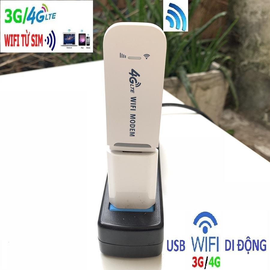 Dongle 4G LTE Usb - Thiết bị phát wifi từ sim 3g 4g - Dongle wifi kết nối nhanh đột phá tốc độ