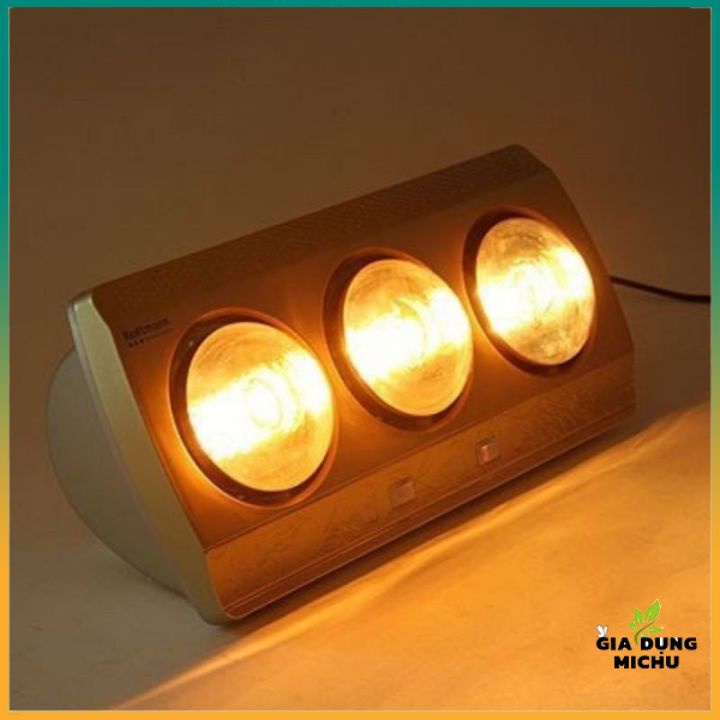 Đèn nhà tắm 2 bóng 3 bóng sưởi ấm nhanh, điều chỉnh từng bóng tiện lợi Đèn sưởi phòng tắm 2/3 bóng bảo hành 12 tháng