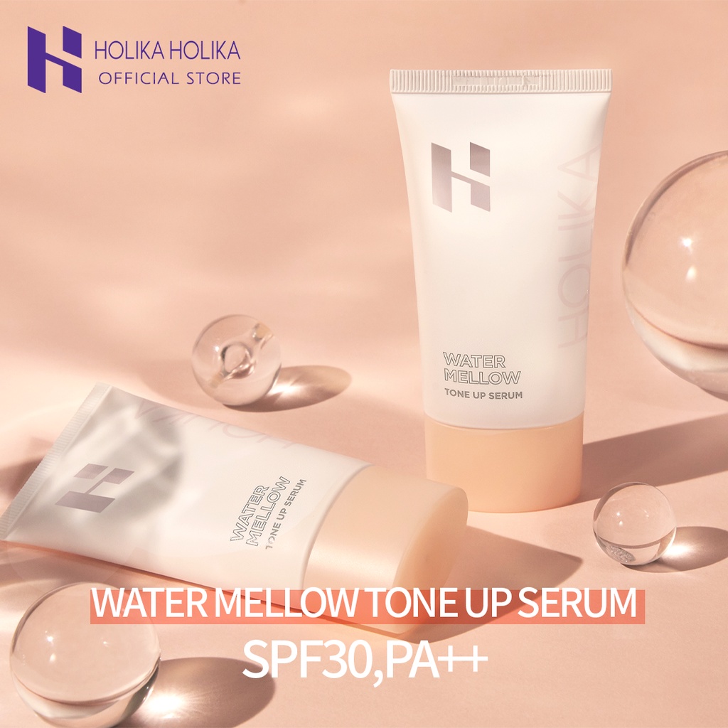 Kem chống nắng nâng tông trắng da Holika Holika WATER MELLOW TONE UP Cream SPF30+ PA+++ 60ml