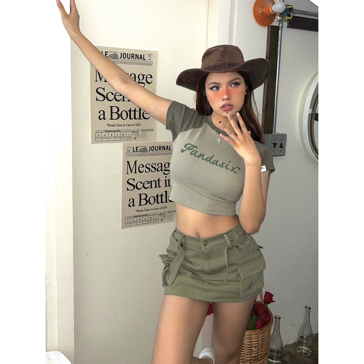 Váy Yếm Denim Eo Thấp Kiểu Retro Mỹ Thời Trang Mùa Hè Quyến Rũ Cho Nữ