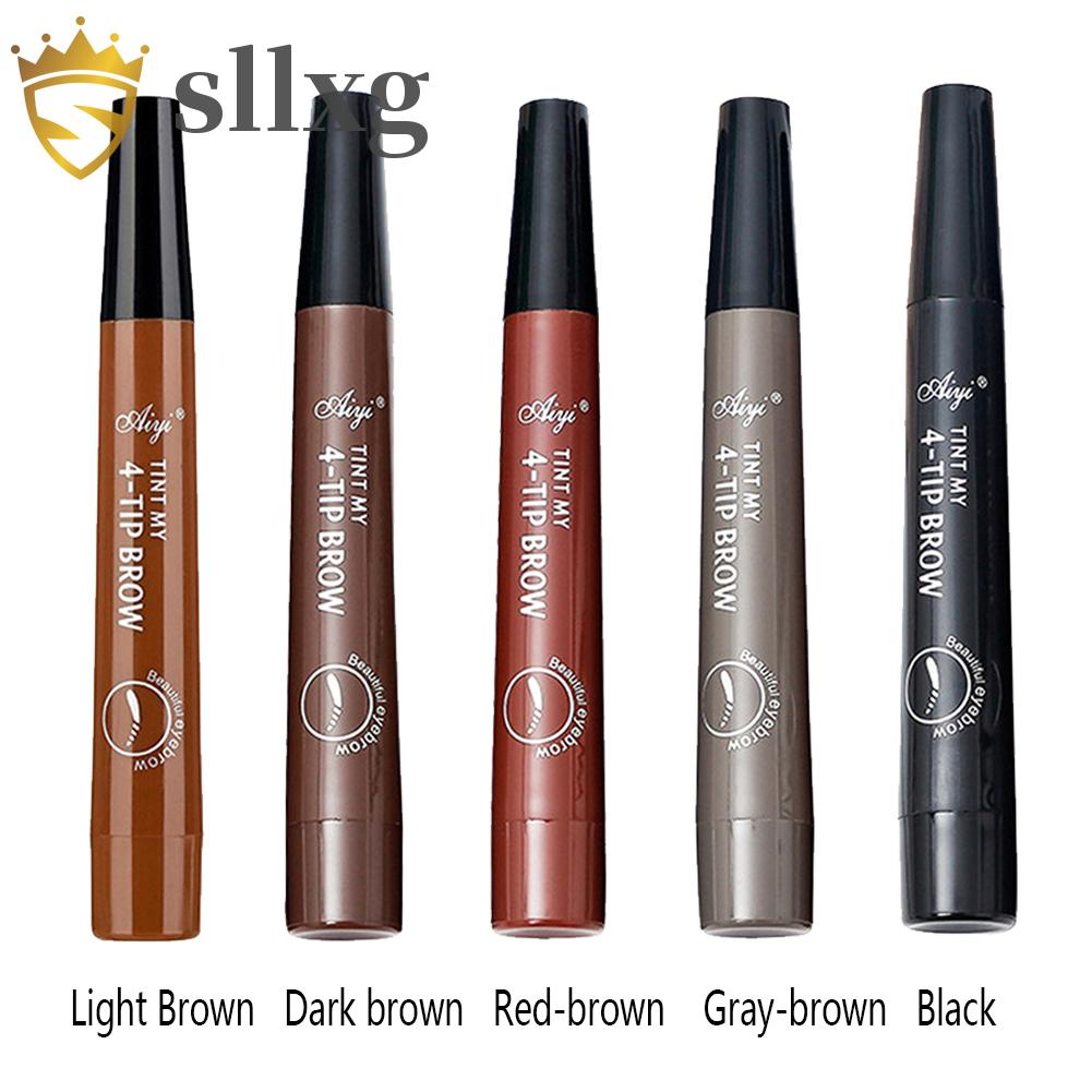 Bút kẻ lông mày dạng lỏng lâu trôi chống thấm nước thiết kế đầu 4 nhánh 3D
 | BigBuy360 - bigbuy360.vn