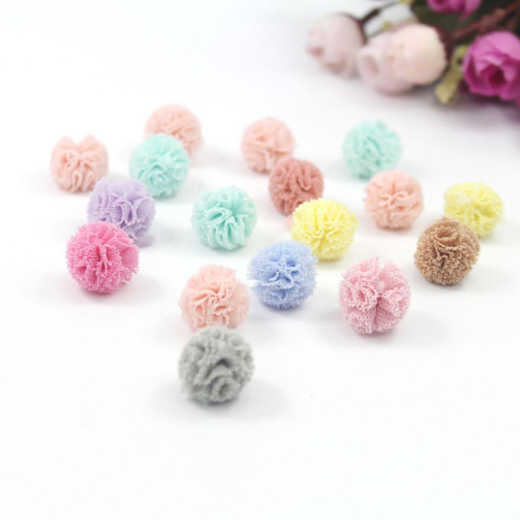 YIYU Phụ Kiện Nơ Lưới Voan Mini 15mm Dùng Làm Đồ Thủ Công