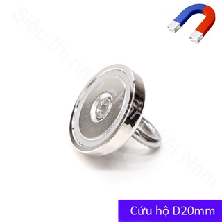 Nam châm cứu hộ D20mm lực HÚT MẠNH