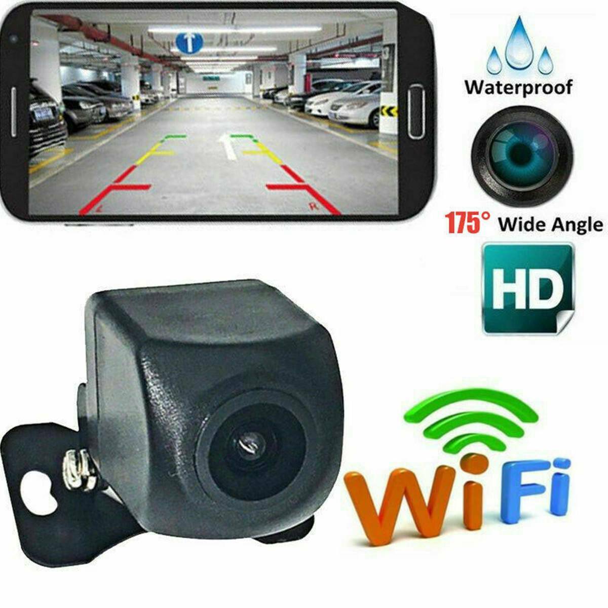 Camera Lùi Xe Không Dây Kết Nối Wifi Cho Android Ios