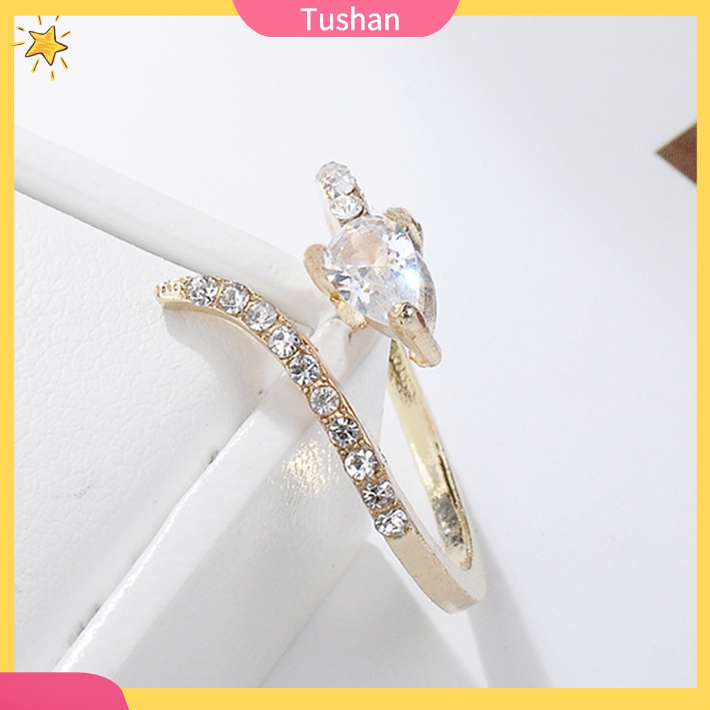 Nhẫn Hợp Kim Hình Rắn Đính Đá Thời Trang