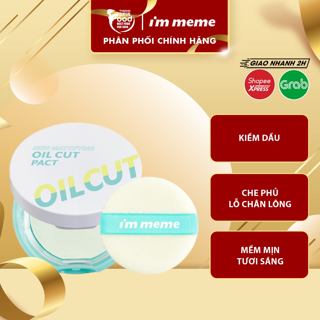 Phấn Phủ Kiềm Dầu I'm Meme I'm Oil Cut Pact 9.5g