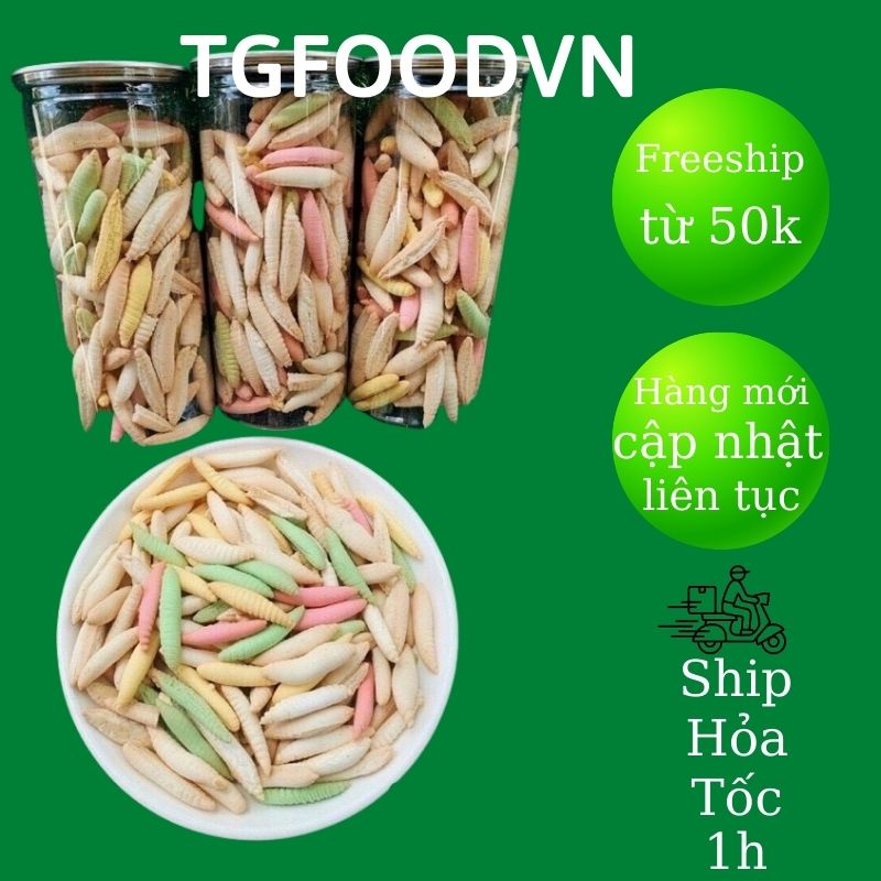Bánh Đuông Sữa Bánh Sâu Men Bánh Đuông Dừa Hũ 330g Thơm Ngon