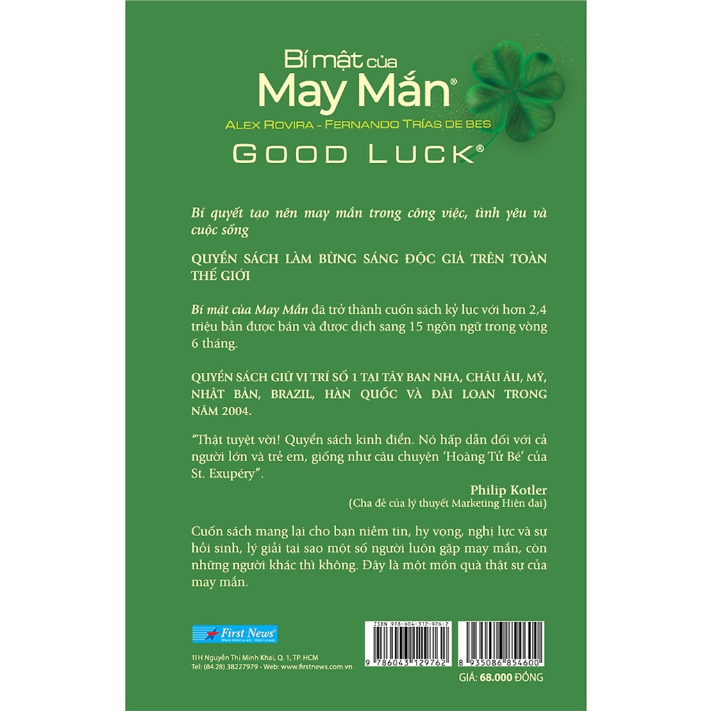 Sách - Bí Mật Của May Mắn - Khổ Lớn (Tái Bản 2021)