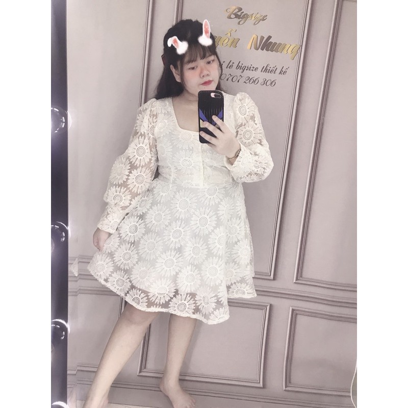 Đầm bigsize công chúa dự tiệc 55kg đến 90kg