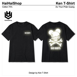 Áo Thun Phản Quang BAD HABITS Cotton 75% Form Rộng Unisex Nam Nữ Rẻ Đẹp HaiHaiShop, Ken T-Shirt.