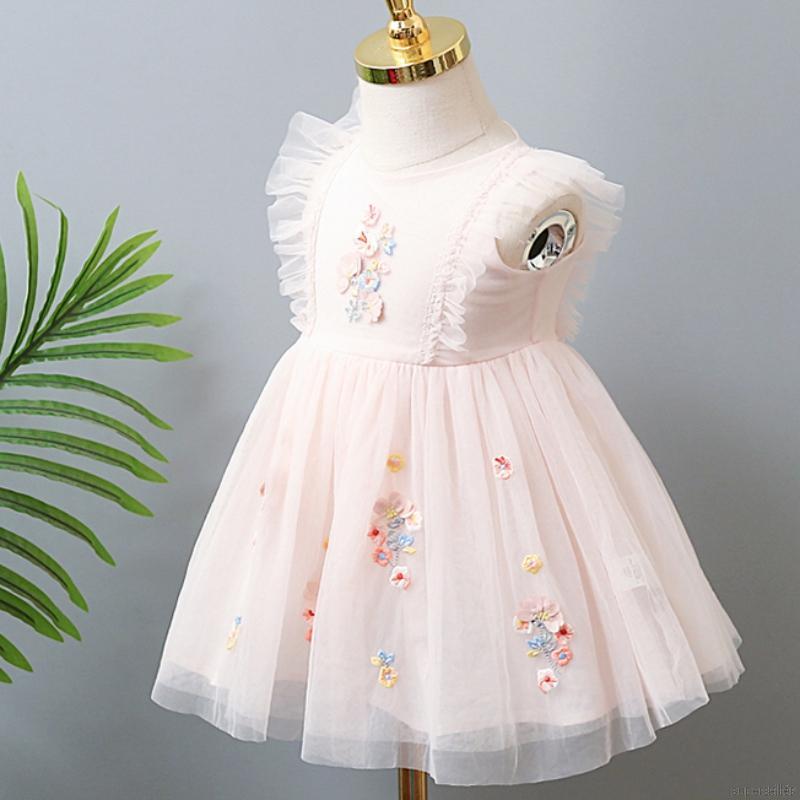 Đầm Xòe Công Chúa Xinh Xắn Cho Bé Gái 1-7 Tuổi