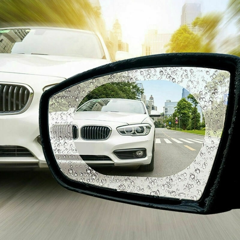Bộ 2 Miếng Phim Dán Bảo Vệ Kính Chiếu Hậu Xe Hơi Chống Nước Chống Sương Mù HD 100x145mm