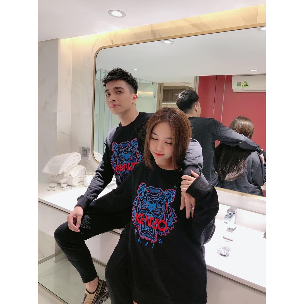 [HOT SALE]Áo Thu Đông Nỉ Thêu Hình Kenzo Dáng UniSex | BigBuy360 - bigbuy360.vn