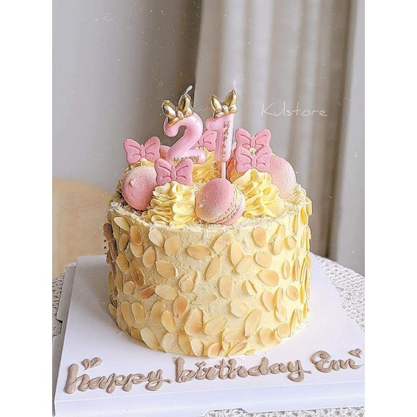 Bánh quy hình nơ hồng trang trí bánh sinh nhật gói 180g | BigBuy360 - bigbuy360.vn