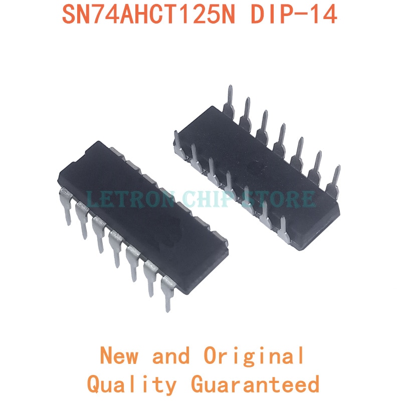 10 chiếc sn74ahct125n dip14 sn74ahct125 nhúng 74ahct125n 74ahct125 nhúng-14 ic novo e nguyên bản